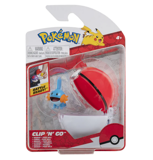 Pokemon: Clip n Go - Mudkip & Poke Ball