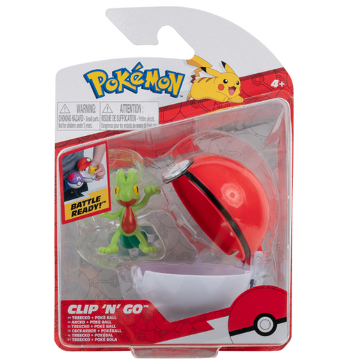 Pokemon: Clip n Go - Treeko & Poké Ball