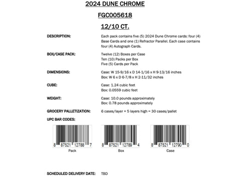 Topps Chrome Dune 2024 - Hobby Box