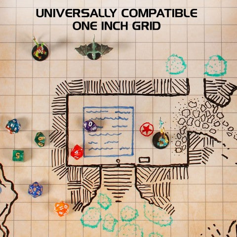 Enhance Tabletop RPG Grid Mat Campaign Kit