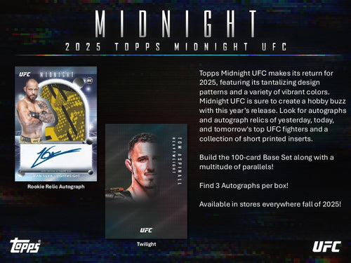 Topps Midnight UFC 2025 - Hobby Box