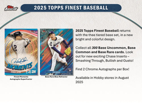 Topps Finest Baseball 2025 - Hobby Box