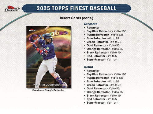 Topps Finest Baseball 2025 - Hobby Box