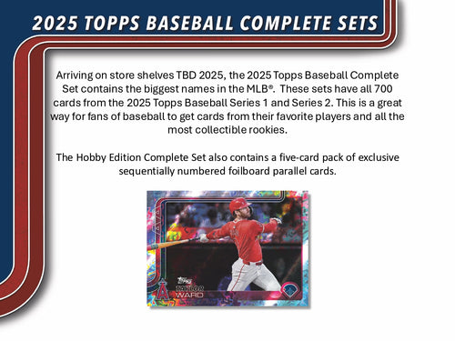 Topps Baseball Complete Set 2025 - Hobby Edition