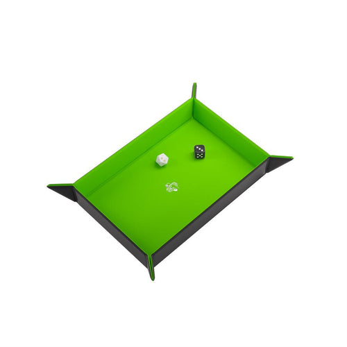 Gamegenic - Magnetic Dice Tray Rectangular Black/Green