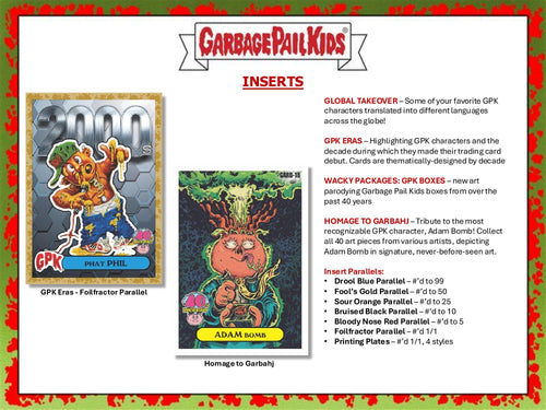 Topps Worst of Garbage Pail Kids 40th Anniversary - Hobby Box