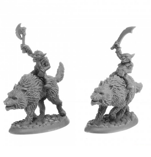 Reaper Bones: Goblin Wolfriders (2 stk)