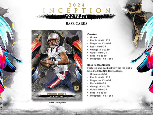 Topps Inception Football 2024 - Hobby Box
