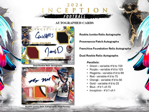 Topps Inception Football 2024 - Hobby Box
