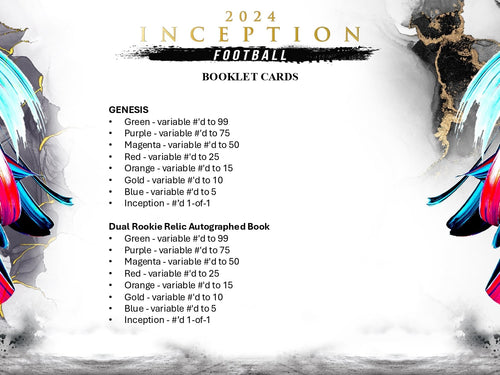 Topps Inception Football 2024 - Hobby Box