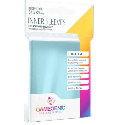 Gamegenic Inner Sleeves - 64x89 mm