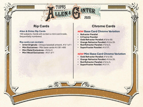 Topps Allen & Ginter Baseball 2025 - Value Box