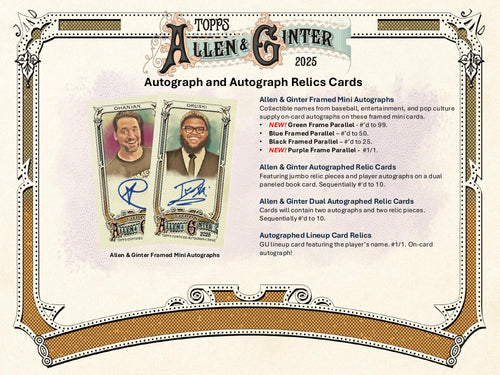 Topps Allen & Ginter Baseball 2025 - Value Box