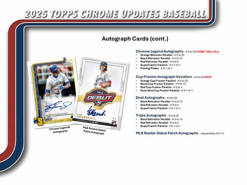 Topps Chrome Updates Baseball 2025 - Hobby Box