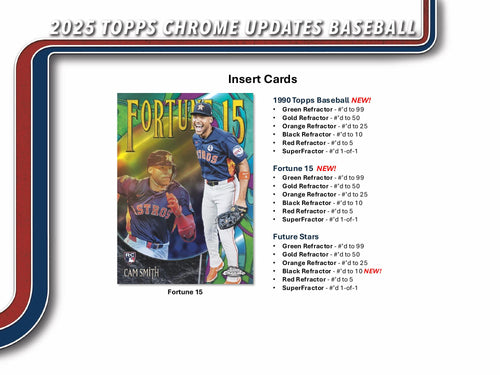 Topps Chrome Updates Baseball 2025 - Hobby Box