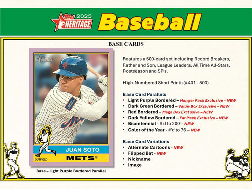 Topps Heritage Baseball 2025 - Mega Box