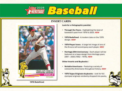 Topps Heritage Baseball 2025 - Mega Box