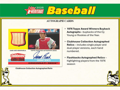 Topps Heritage Baseball 2025 - Mega Box