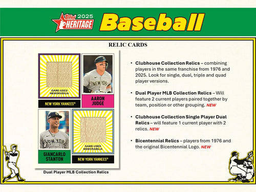 Topps Heritage Baseball 2025 - Mega Box