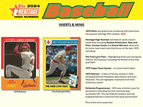Topps Heritage High Number Baseball 2024 - Hobby Box