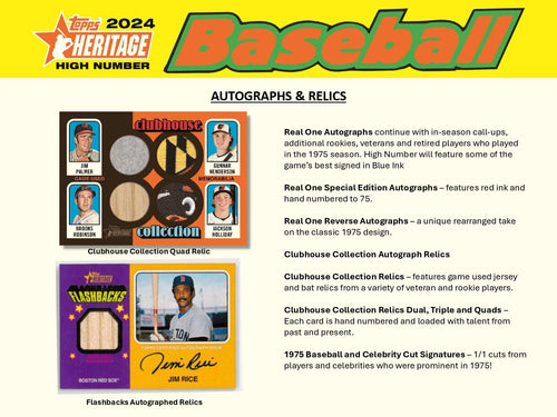 Topps Heritage High Number Baseball 2024 - Value Box