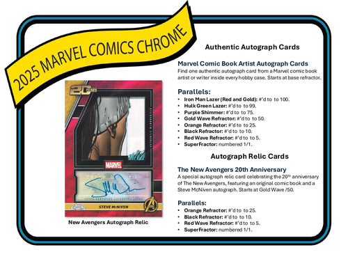 Topps Chrome Marvel 2025 - Value Box
