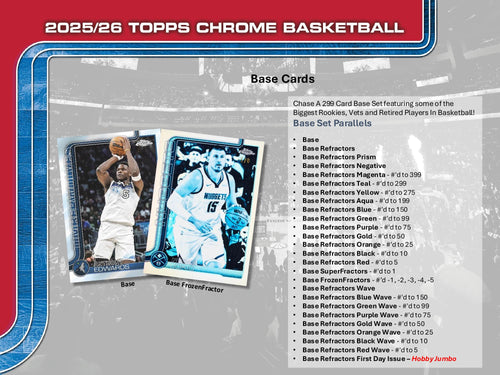 Topps Chrome Basketball 2025/26 - Jumbo Box