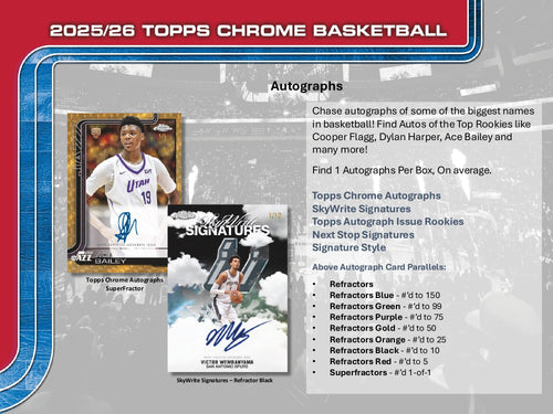 Topps Chrome Basketball 2025/26 - Hobby Box