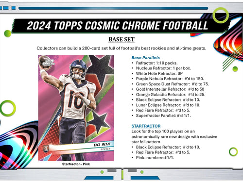 Topps Cosmic Chrome Football 2024 - Hobby Box