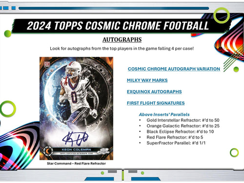 Topps Cosmic Chrome Football 2024 - Hobby Box