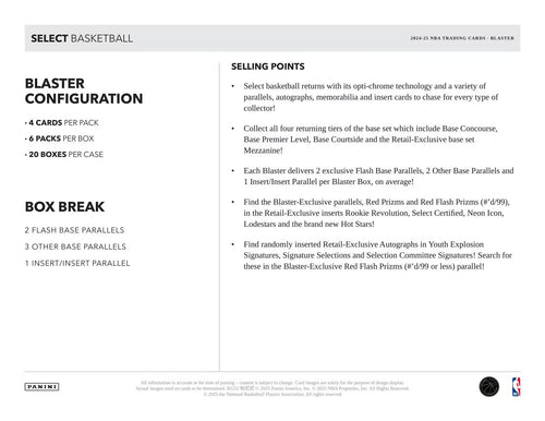 Panini Select Basketball 2024/25 - Blaster Box
