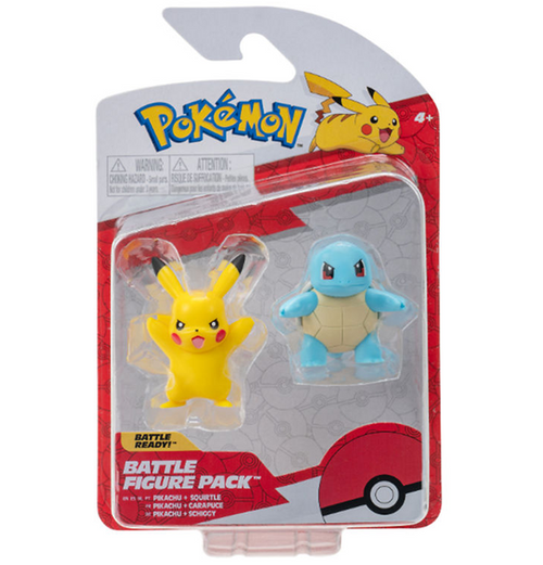 Pokemon: Battle Figure - Squirtle & Pikachu