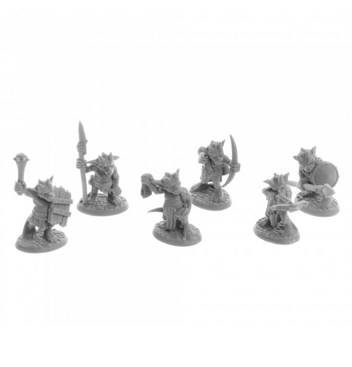 Reaper Bones: Ratpelt Kobold Warriors (6 stk)