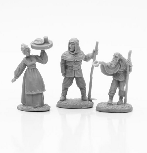 Reaper Bones: Townsfolk I (3 stk)