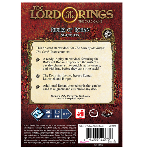 The Lord of the Rings: The Card Game - Riders of Rohan Starter Deck
