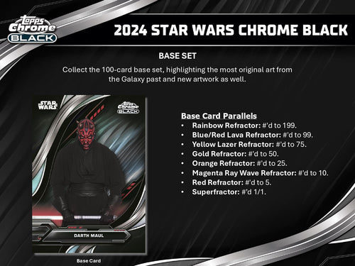 Topps Star Wars Chrome Black 2024 - Hobby Box