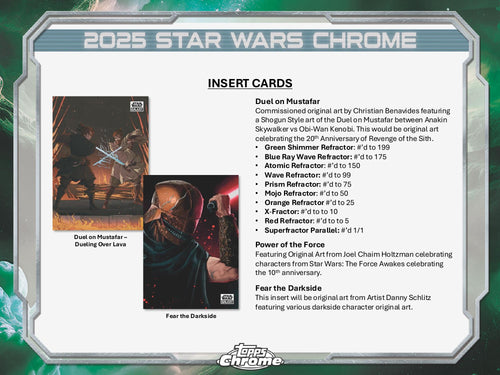Topps Star Wars Chrome Galaxy 2025 - Hobby Box