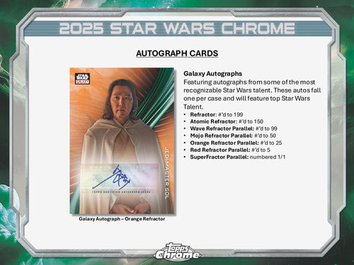 Topps Star Wars Chrome Galaxy 2025 - Hobby Box