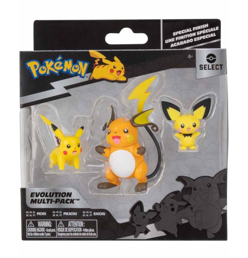 Pokemon: Select Evolution - Pichu Pikachu & Raichu