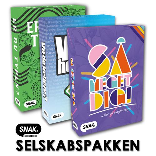 SELSKABSPAKKEN - Selskabsspil fra SNAK