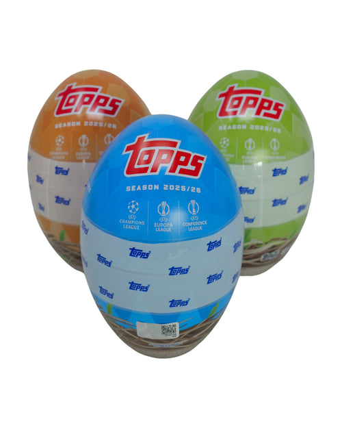 Topps UEFA Club Competitions Flagship 2025/26 - Spring Tin (Påskeæg)