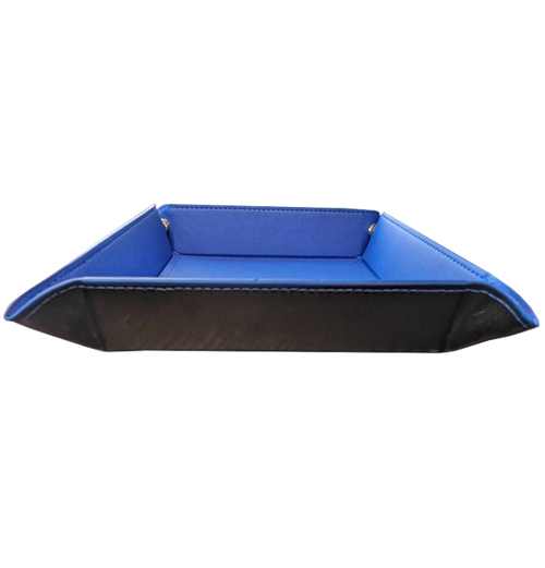 Square Folding Dice Tray - Blue