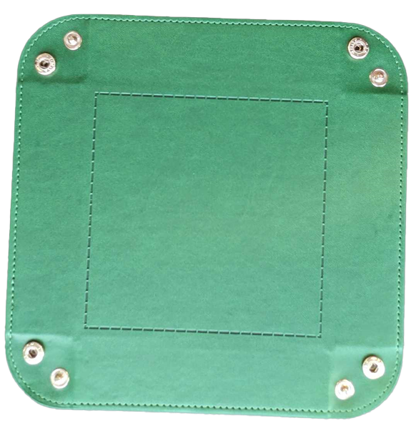 Square Folding Dice Tray - Green