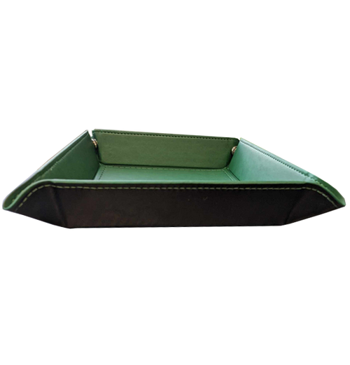 Square Folding Dice Tray - Green