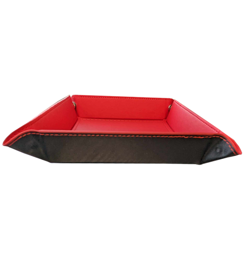 Square Folding Dice Tray - Red