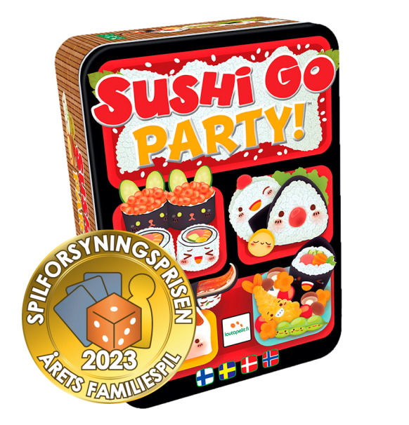 Sushi Go Party! (Dansk) Årets familiespil 2023 Spilforsyningen