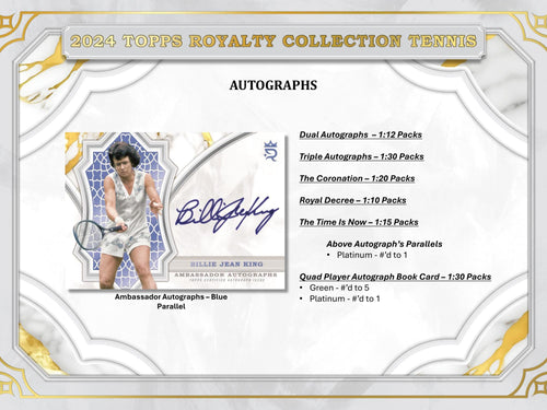 Topps Royalty Tennis 2024 - Hobby Box
