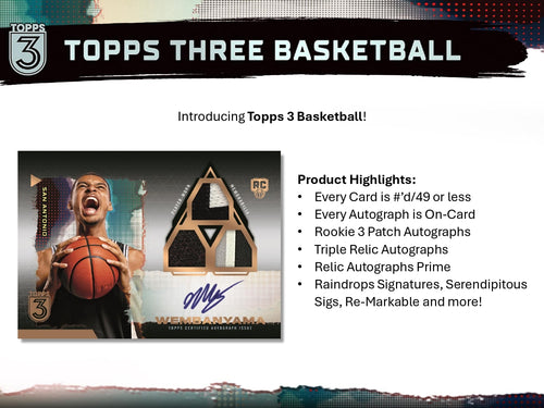 Topps Three Basketball 2023/24 - Hobby Box