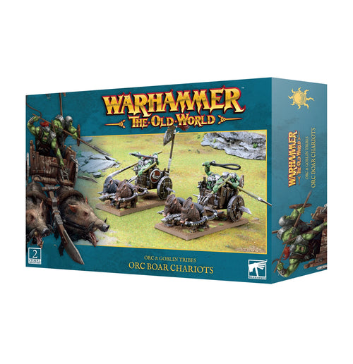 *Forudbestilling* Warhammer: The Old World - Orc & Goblin Tribes: Orc Boar Chariots