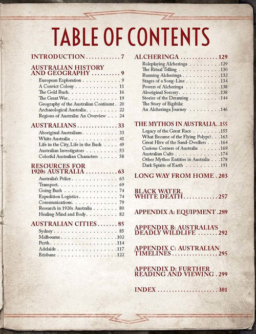 Call of Cthulhu RPG: Terror Australis 2nd Edition (Eng)